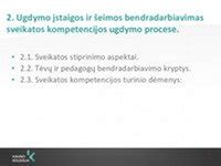 Bendradarbiavimas tarp darželio ir šeimos