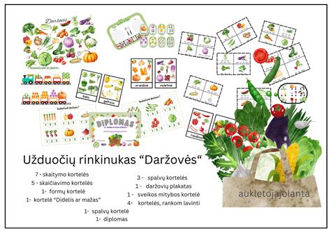 Vaikai tyrinėja daržoves, mokosi atpažinti spalvas