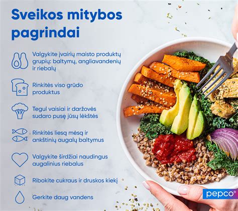 Pateiktas sveikos mitybos pavyzdys