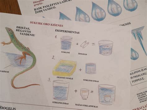 vaikai atlieka eksperimentus
