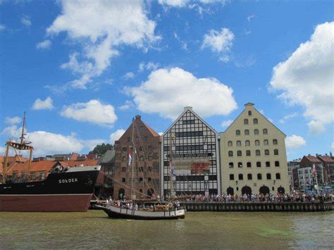 Gdansko senamiestis ir jūros kranas