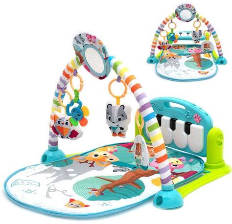 Vaikiškas lavinamasis kilimėlis su žaislais