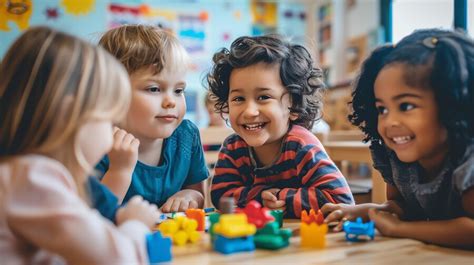 preschool children learning together