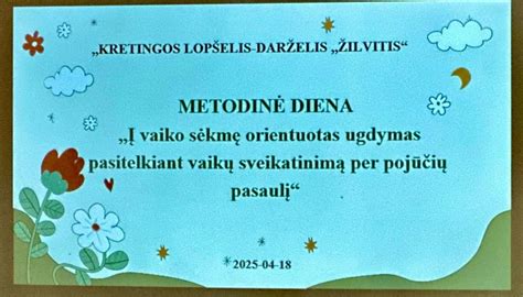 Metodinė diena lopšelyje-darželyje
