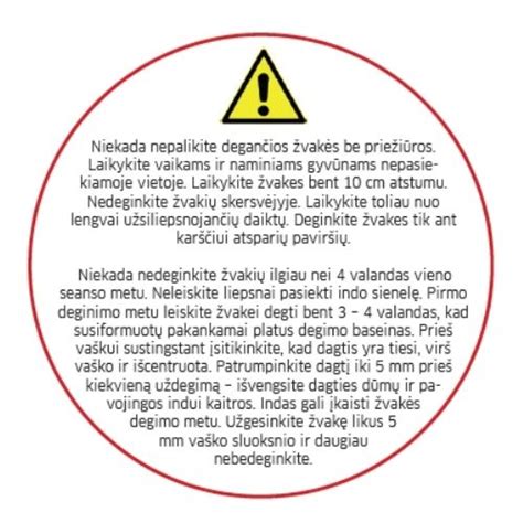 Maitinimo pagalvėlės saugos etiketė