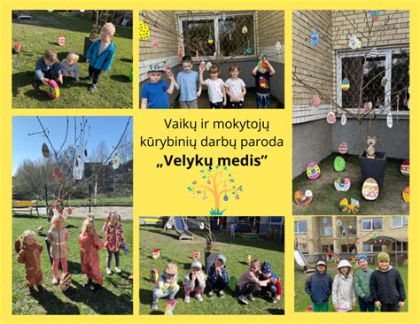vaikų projektų paroda darželyje