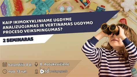 vaikų ugdymo proceso schematinis pavaizdavimas