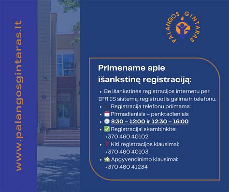 Svarbi informacija apie darželių registraciją