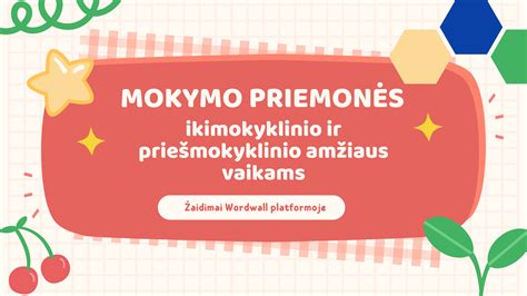 ikimokyklinio ugdymo priemonės
