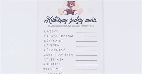 Krikštynų žaidimai vaikams