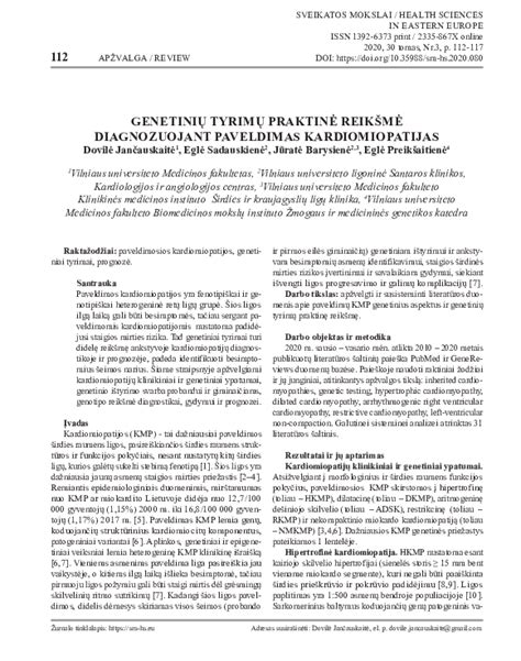 Genetinių tyrimų svarba