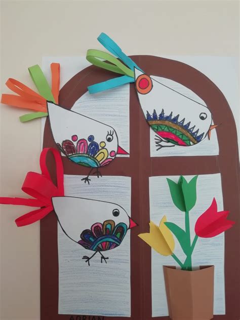 vaikų kūrybinis darbas - gėlių darymas