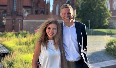 Vilniaus miesto meras Remigijus Šimašius ir jo žmona Gilma Teodora Gylytė