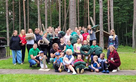 Žemaitijos gamtovaizdis su vaikų stovykla