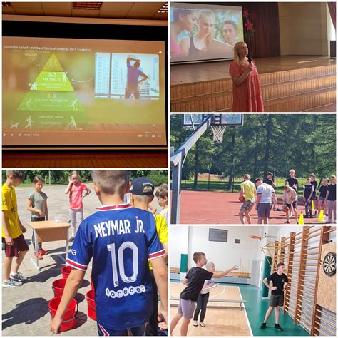 Vaikai, užsiimantys įvairiomis meninėmis ir sportinėmis veiklomis stovykloje