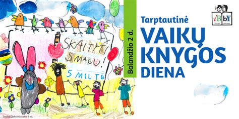 Tarptautinės vaikų knygos dienos plakato pavyzdys