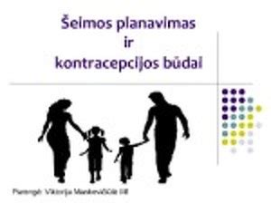 Jauni žmonės ir šeimos planavimas