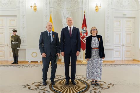 Nuotrauka iš susitikimo su Izraelio prezidentu I. Herzogu