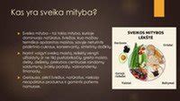 Simbolinis paveikslėlis, iliustruojantis sveiką mitybą ir augalinį maistą