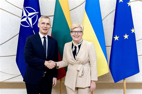 Ingrida Šimonytė susitikime su NATO generaliniu sekretoriumi