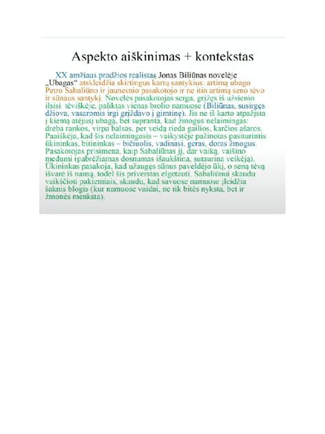 Ilustracija iš J. Biliūno „Ubagas“