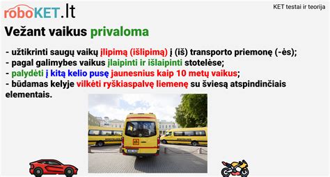 vaikų vežimo maršrutas