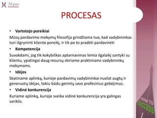 Mokymų procesas globėjams