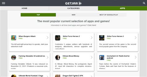 „GetJar“ programėlės pavyzdys