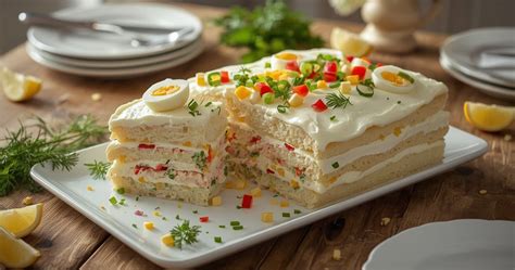 Tuno tortas su daržovėmis