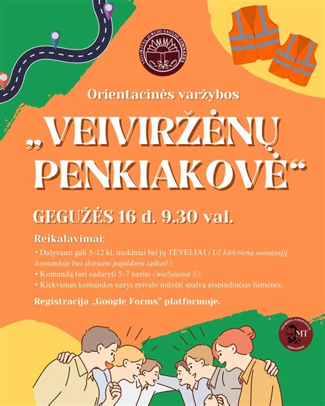 Šeima linksminasi orientacinėse varžybose
