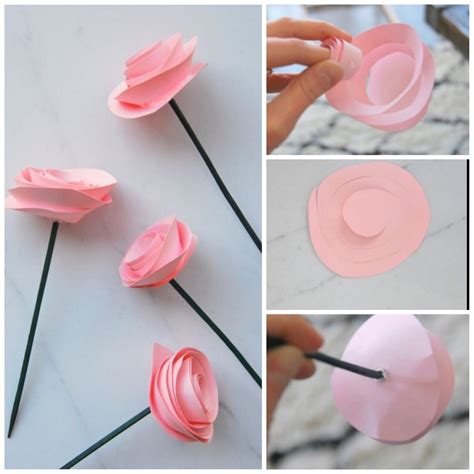 Popierinės gėlės vaikams