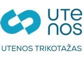 Utenos trikotažo logotipas ir prekės ženklai