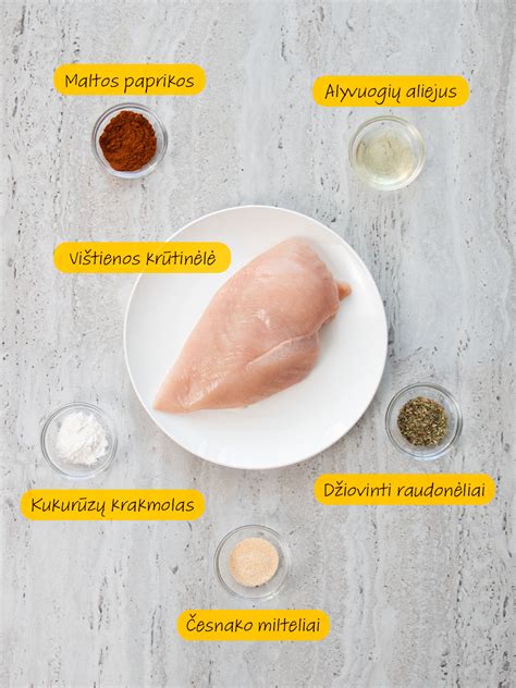 ingredientai vištienos maltinukams