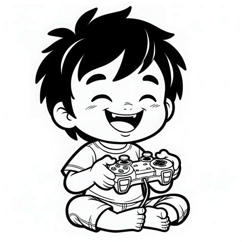 vaikas žaidžia spalvinimo žaidimus kompiuteryje