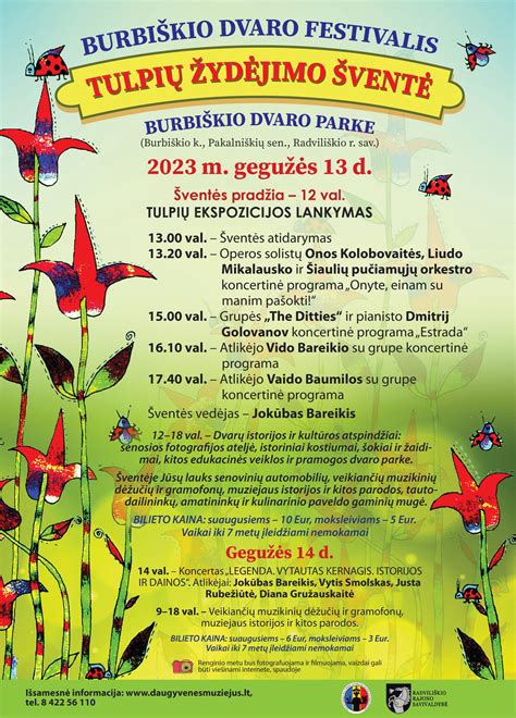 Burbiškio dvaro tulpių žydėjimo šventė