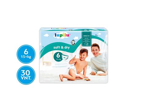 Įvairių tipų Lupilu sauskelnės