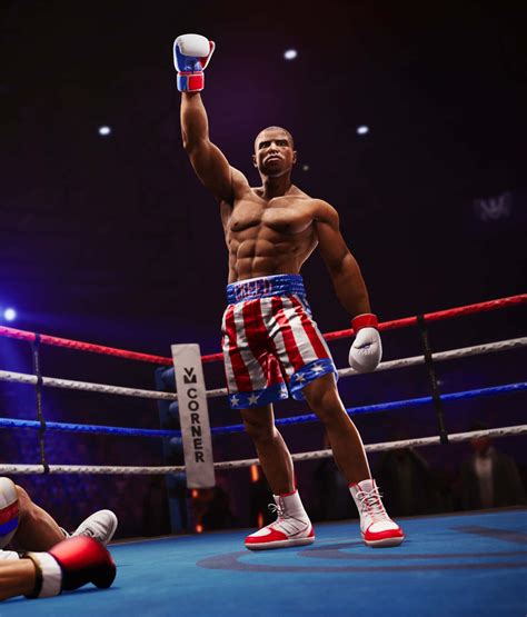 Adonis Creed treniruojasi bokso salėje