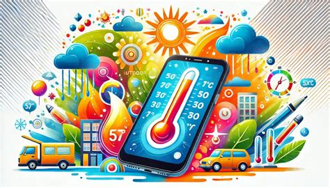 Saulė ir termometras rodantis aukštą temperatūrą