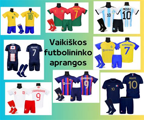 Dydžių lentelė vaikiškos futbolo aprangos