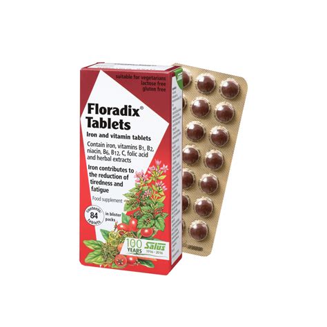 Floradix tabletės ir jų sudėtis