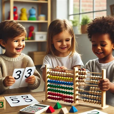children learning math