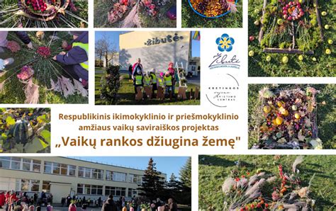 vaikų rankos su gamtos medžiagomis