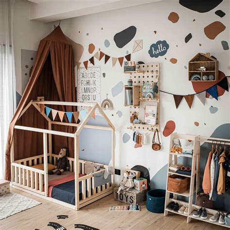 Montessori namuko lova vaikų kambaryje