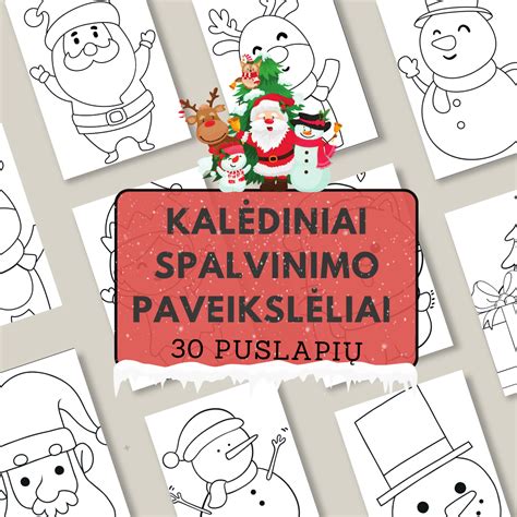 kalėdiniai spalvinimo paveikslėliai