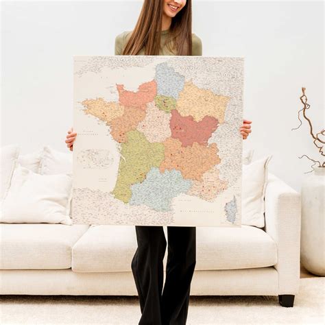 Prancūzijos žemėlapis su svarbiausiais miestais