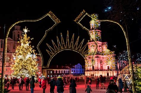 Šventinis Lietuvos miestas per Naujuosius metus