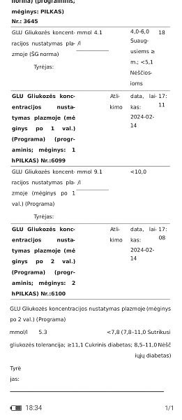 Gliukozės tolerancijos testo procedūra