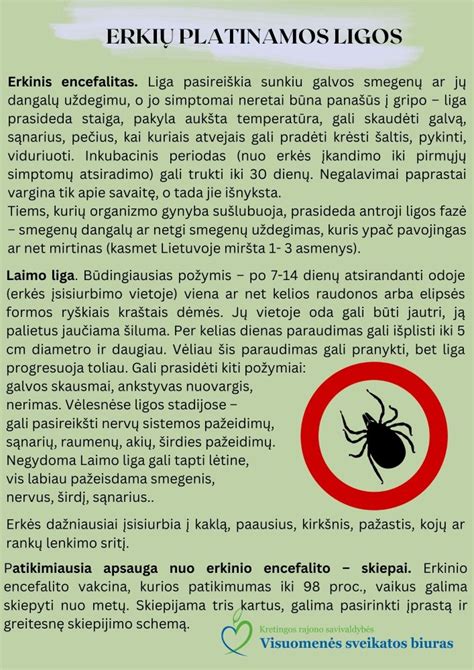 Erkės platinamos ligos ir prevencija