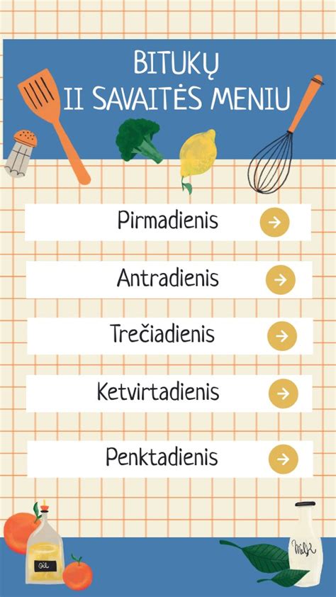 Pavyzdinis savaitės meniu