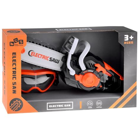 Vaikiškas grandininis pjūklas su gumine grandine